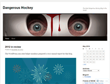 Tablet Screenshot of dangeroushockey.com